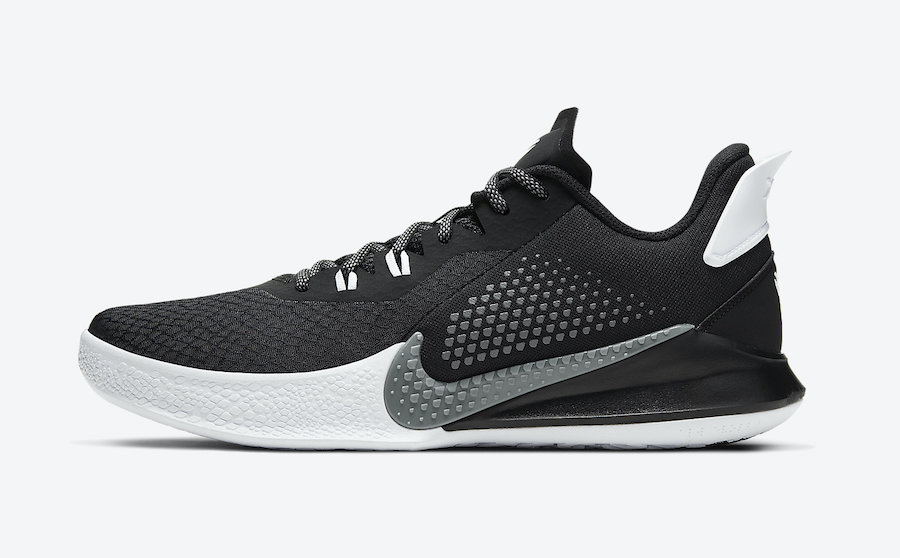 Nike Mamba Fury Black White Smoke Grey